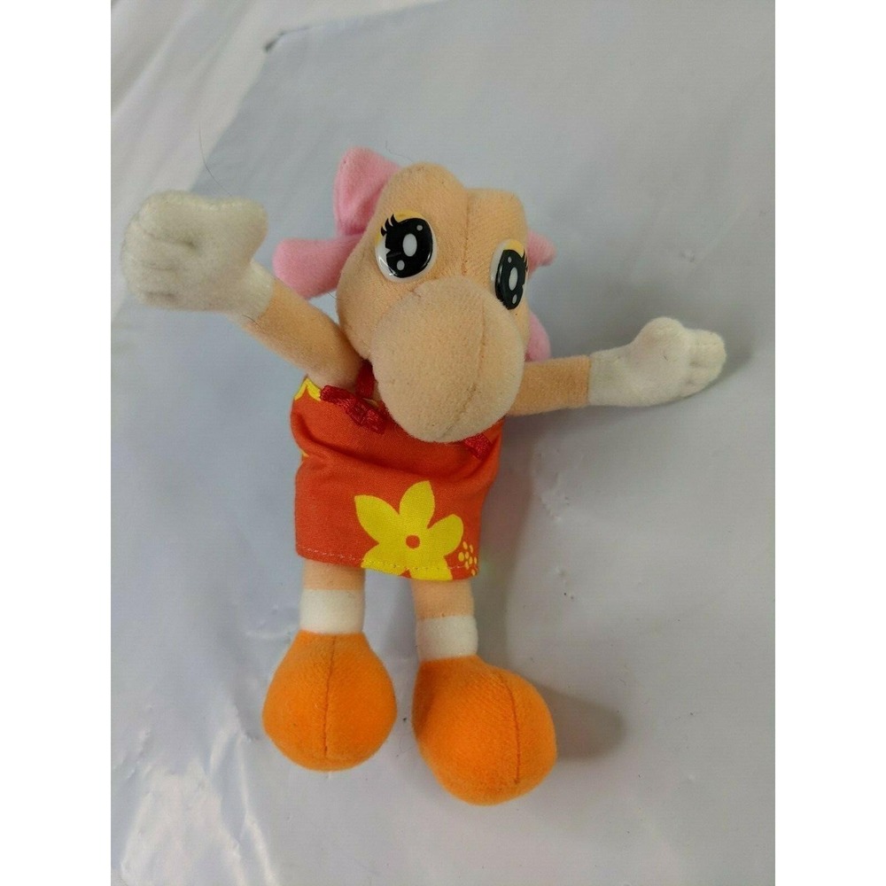 Seagaia Ocean Dome Mascot Girl Turtle Plush 5 Inch Orange Yellow‎ Stuffed Animal